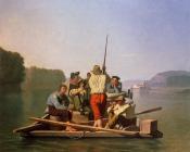 乔治 迦勒宾 宾汉姆 : Lighter Relieving the Steamboat Aground